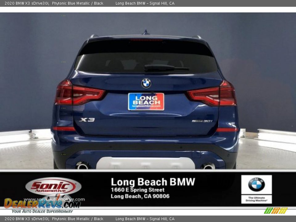 2020 BMW X3 sDrive30i Phytonic Blue Metallic / Black Photo #3