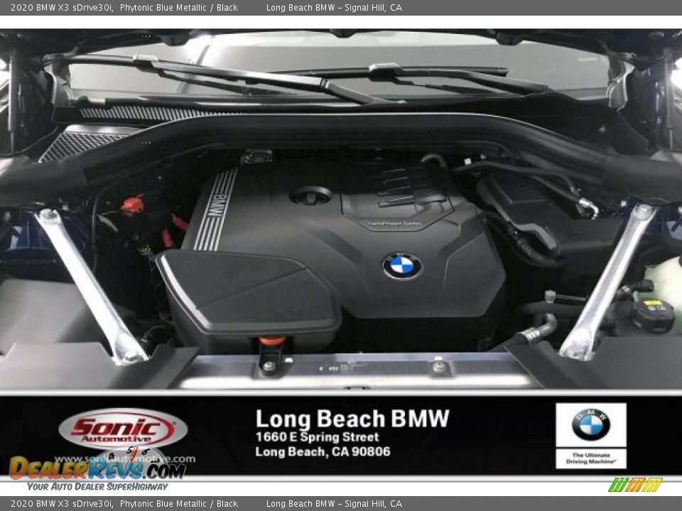 2020 BMW X3 sDrive30i Phytonic Blue Metallic / Black Photo #8