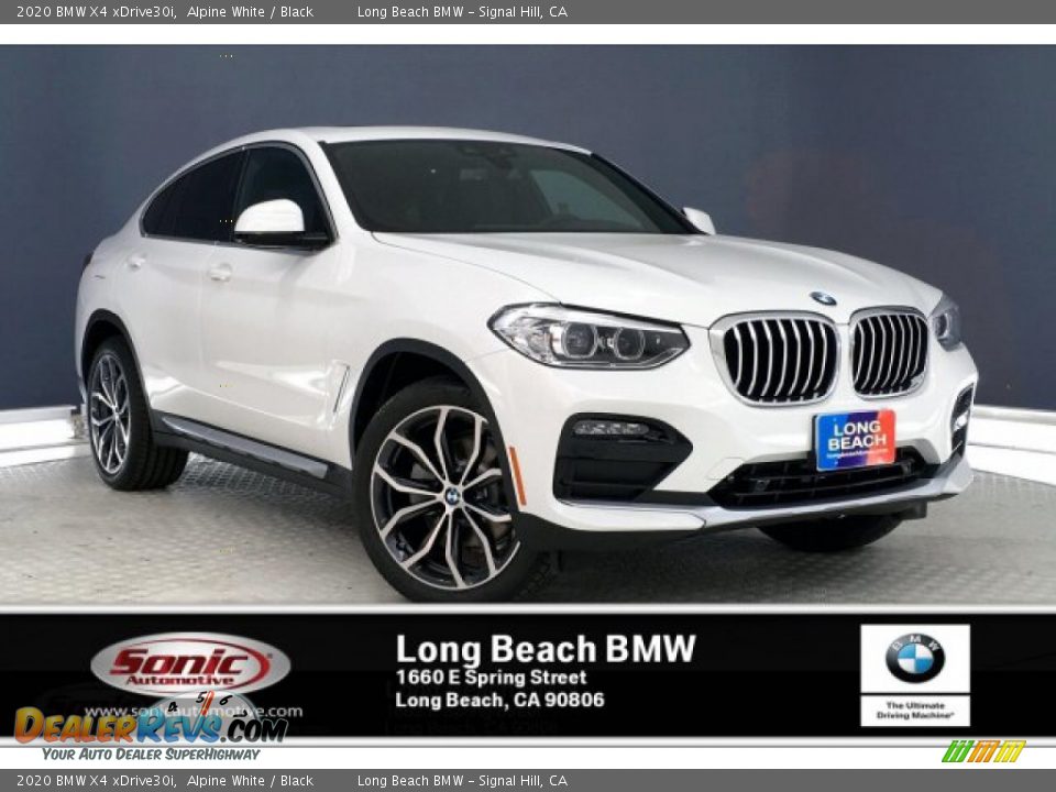 2020 BMW X4 xDrive30i Alpine White / Black Photo #1