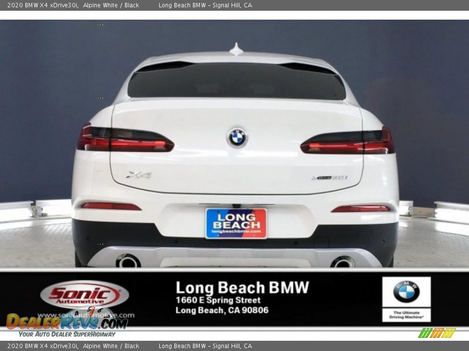 2020 BMW X4 xDrive30i Alpine White / Black Photo #3