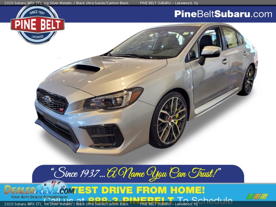 2020 Subaru WRX STI Ice Silver Metallic / Black Ultra Suede/Carbon Black Photo #1