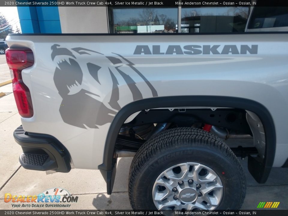 2020 Chevrolet Silverado 2500HD Work Truck Crew Cab 4x4 Silver Ice Metallic / Jet Black Photo #5