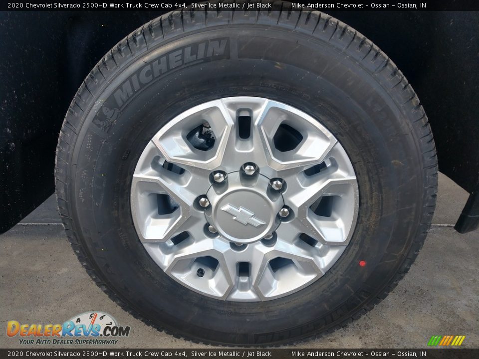 2020 Chevrolet Silverado 2500HD Work Truck Crew Cab 4x4 Silver Ice Metallic / Jet Black Photo #15