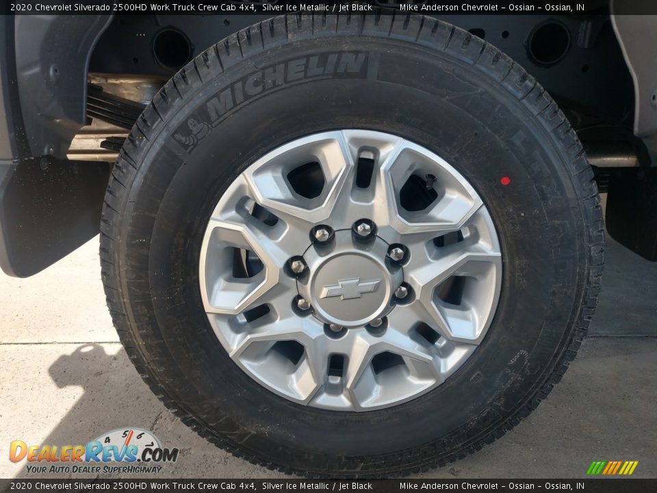 2020 Chevrolet Silverado 2500HD Work Truck Crew Cab 4x4 Silver Ice Metallic / Jet Black Photo #16