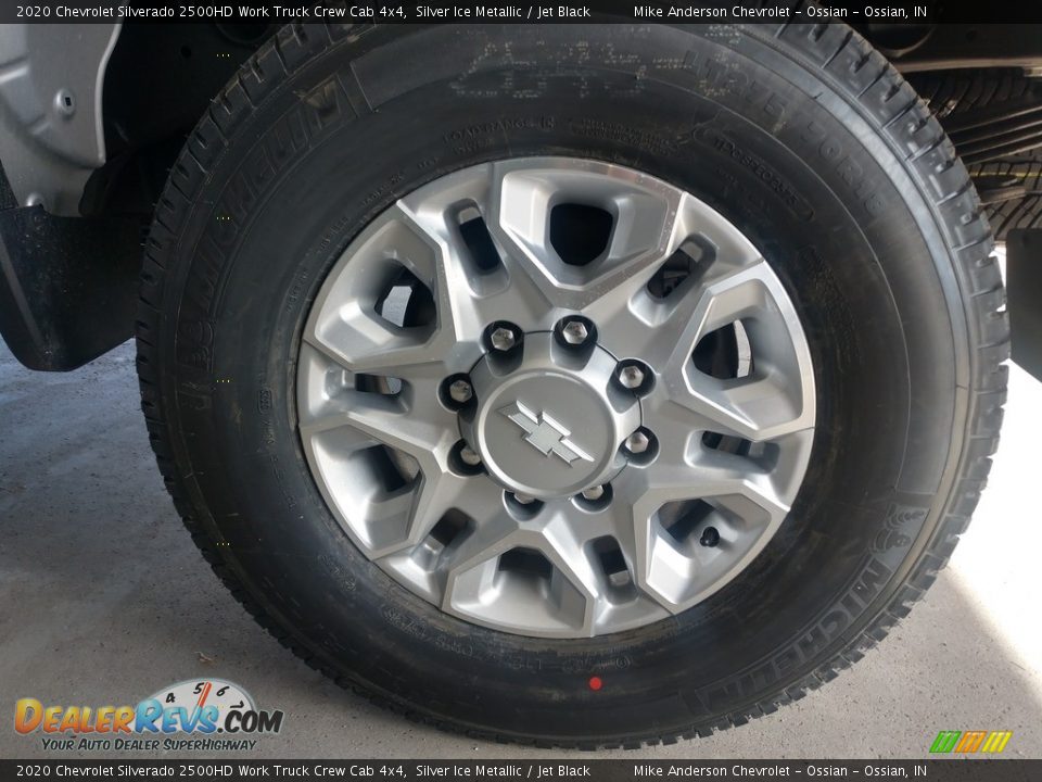 2020 Chevrolet Silverado 2500HD Work Truck Crew Cab 4x4 Silver Ice Metallic / Jet Black Photo #17