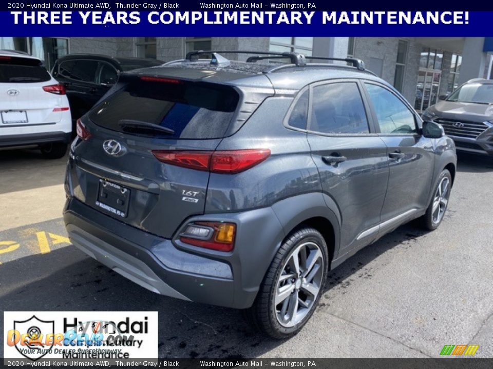 2020 Hyundai Kona Ultimate AWD Thunder Gray / Black Photo #3