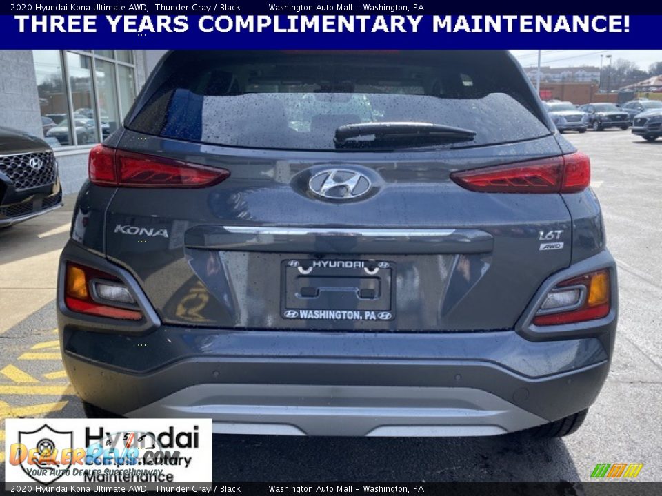 2020 Hyundai Kona Ultimate AWD Thunder Gray / Black Photo #4