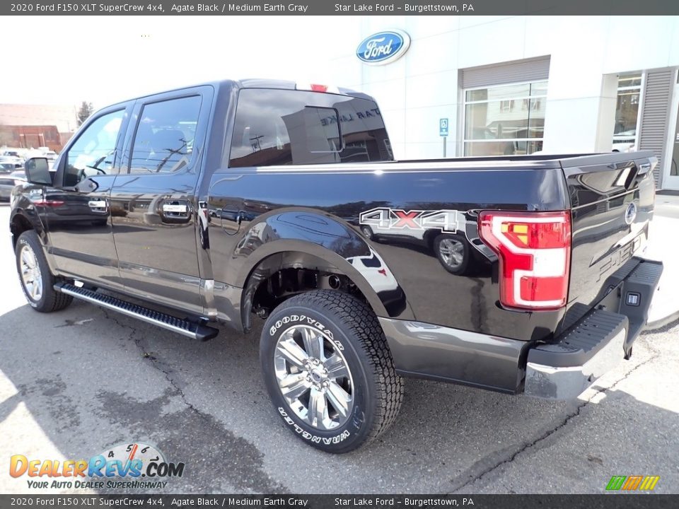 2020 Ford F150 XLT SuperCrew 4x4 Agate Black / Medium Earth Gray Photo #3