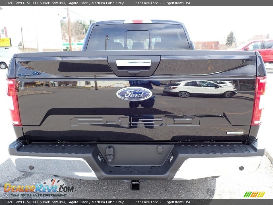 2020 Ford F150 XLT SuperCrew 4x4 Agate Black / Medium Earth Gray Photo #4