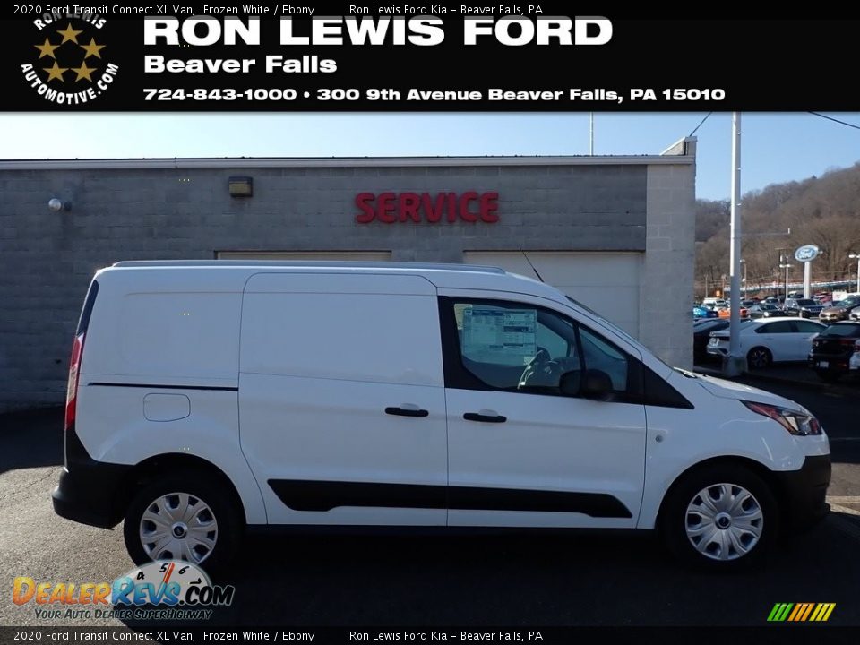 2020 Ford Transit Connect XL Van Frozen White / Ebony Photo #1