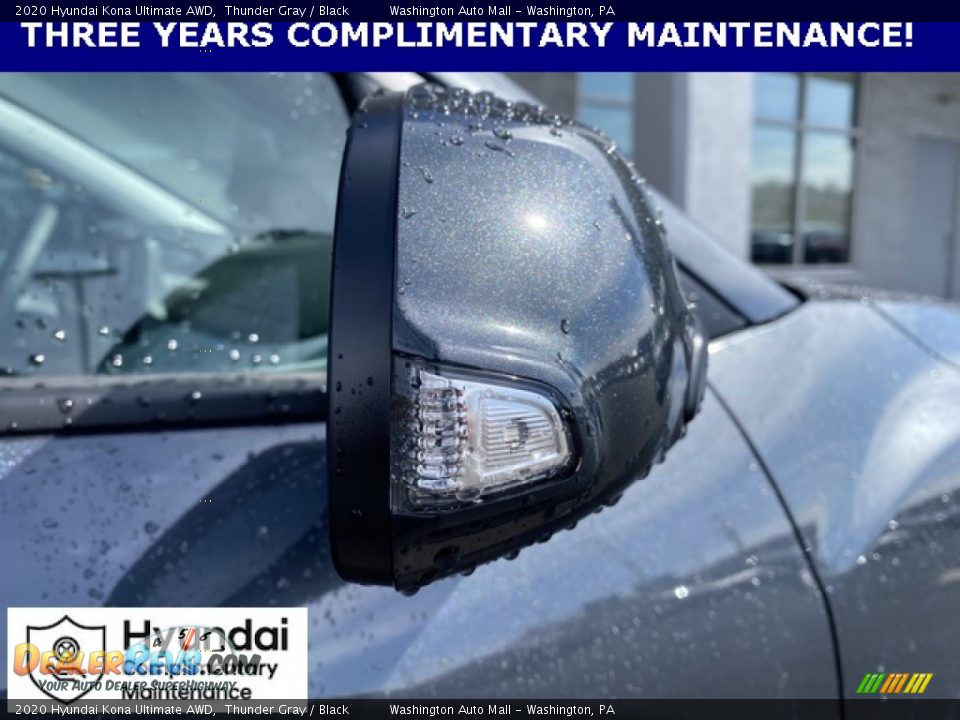 2020 Hyundai Kona Ultimate AWD Thunder Gray / Black Photo #22