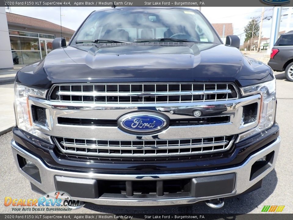 2020 Ford F150 XLT SuperCrew 4x4 Agate Black / Medium Earth Gray Photo #8