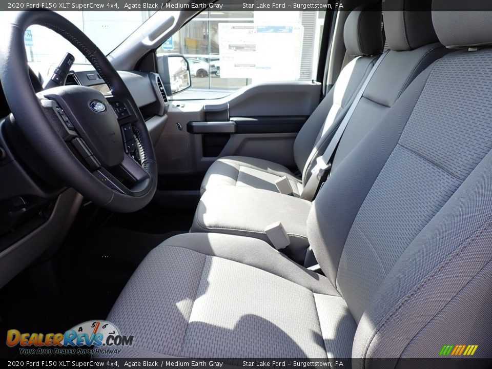 2020 Ford F150 XLT SuperCrew 4x4 Agate Black / Medium Earth Gray Photo #10