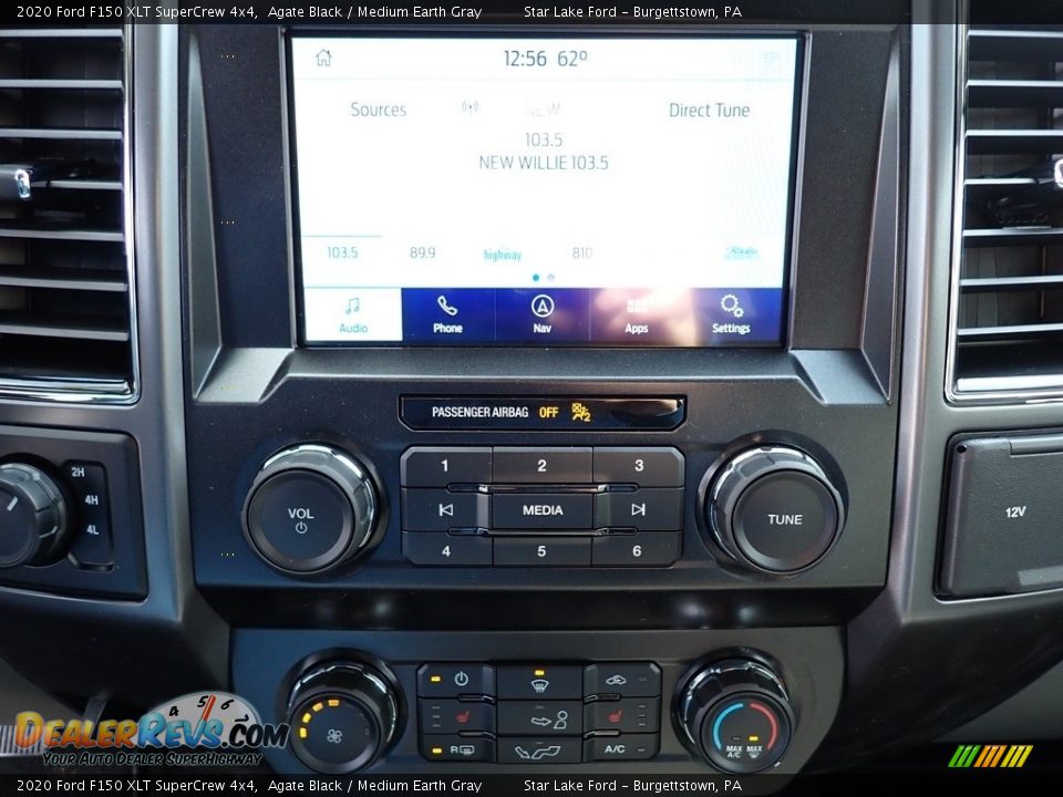 2020 Ford F150 XLT SuperCrew 4x4 Agate Black / Medium Earth Gray Photo #20