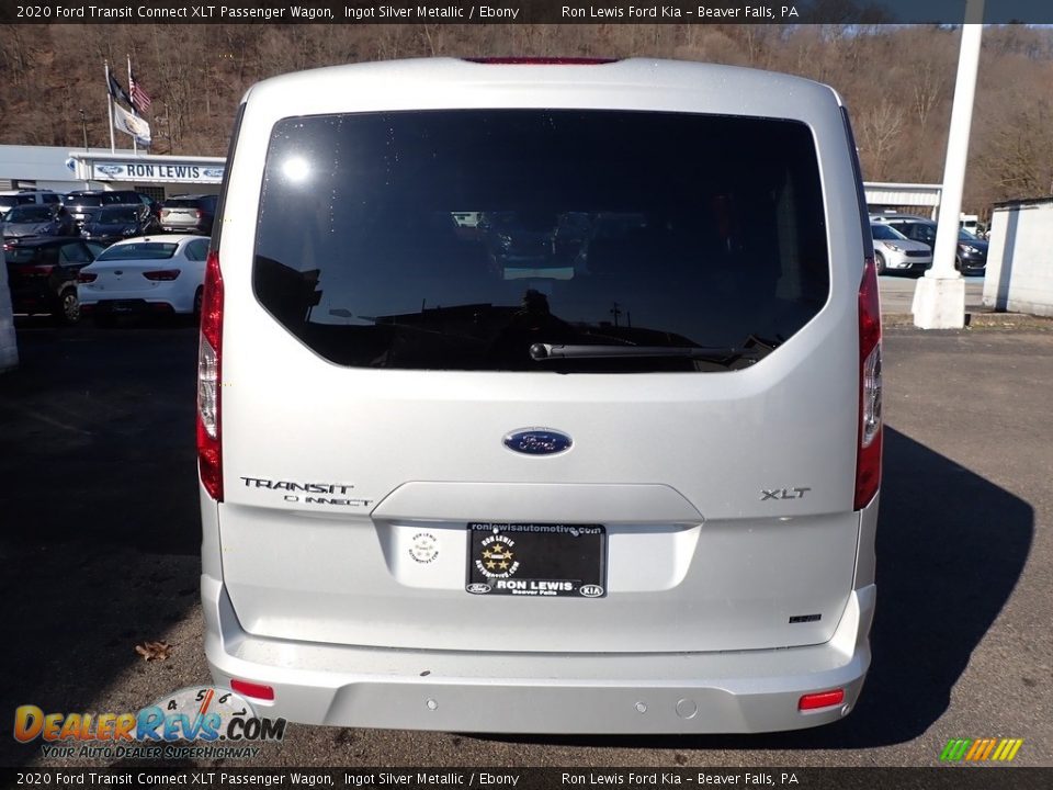 2020 Ford Transit Connect XLT Passenger Wagon Ingot Silver Metallic / Ebony Photo #3