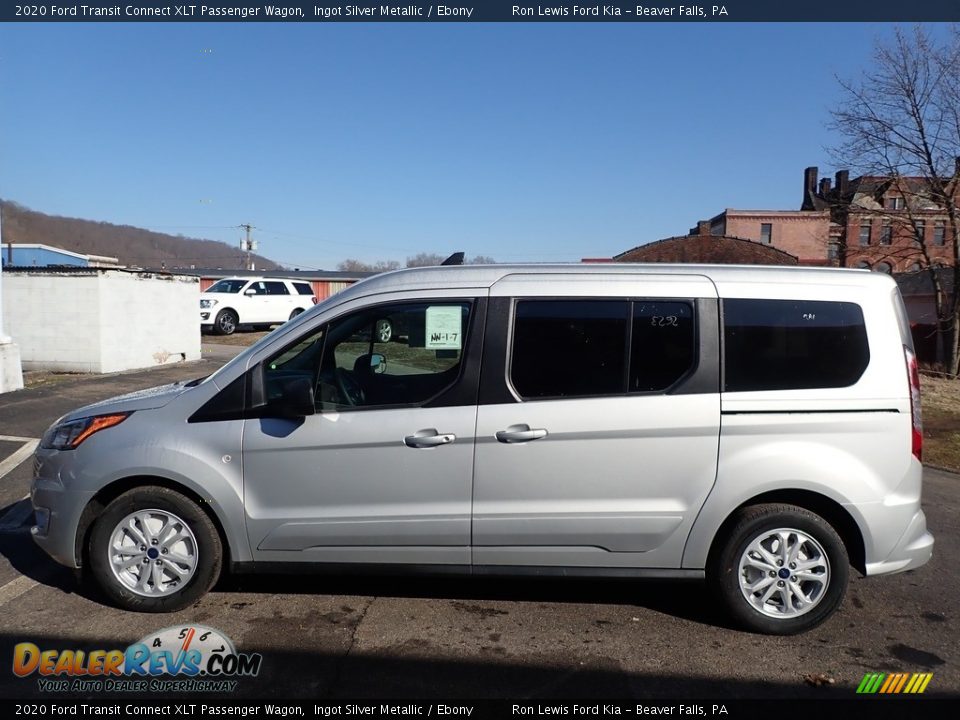 Ingot Silver Metallic 2020 Ford Transit Connect XLT Passenger Wagon Photo #6