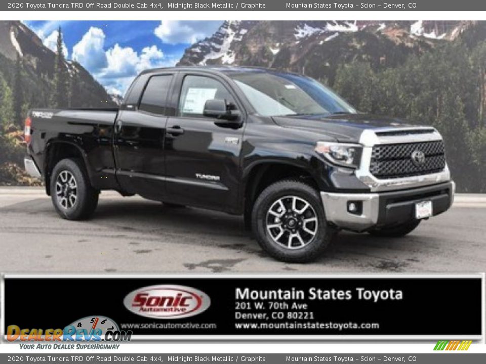 2020 Toyota Tundra TRD Off Road Double Cab 4x4 Midnight Black Metallic / Graphite Photo #1