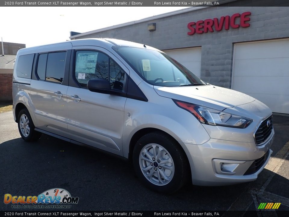 Ingot Silver Metallic 2020 Ford Transit Connect XLT Passenger Wagon Photo #9
