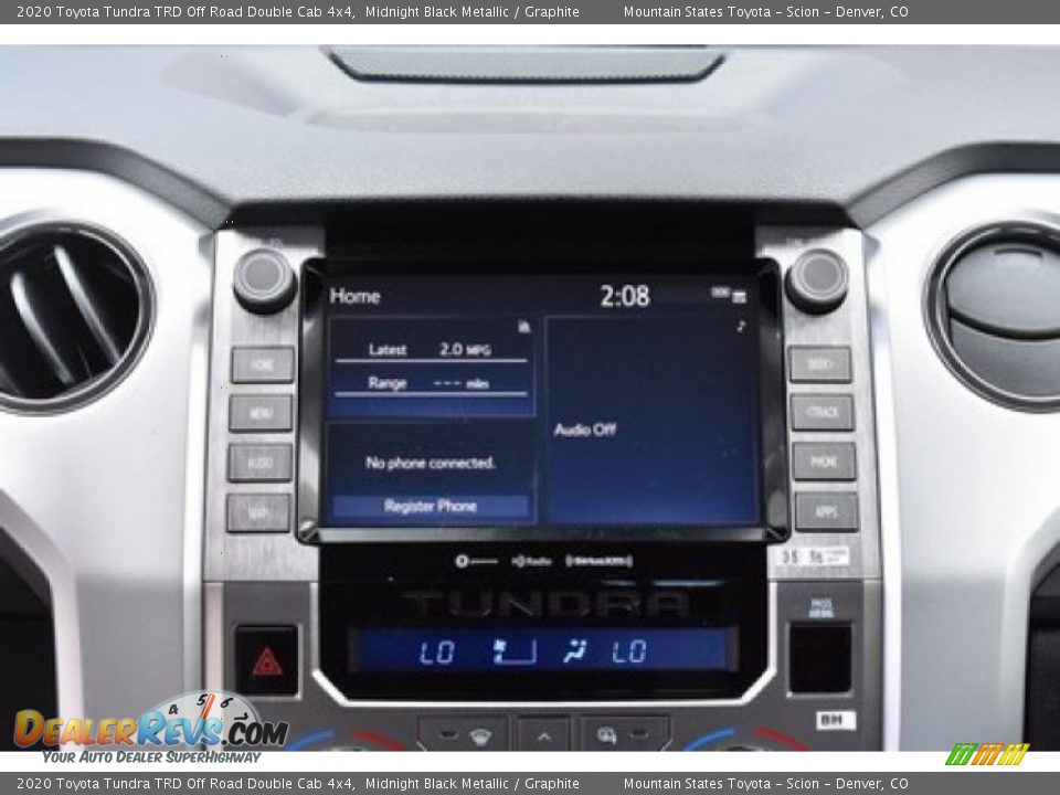2020 Toyota Tundra TRD Off Road Double Cab 4x4 Midnight Black Metallic / Graphite Photo #8