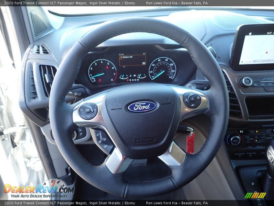 2020 Ford Transit Connect XLT Passenger Wagon Ingot Silver Metallic / Ebony Photo #18