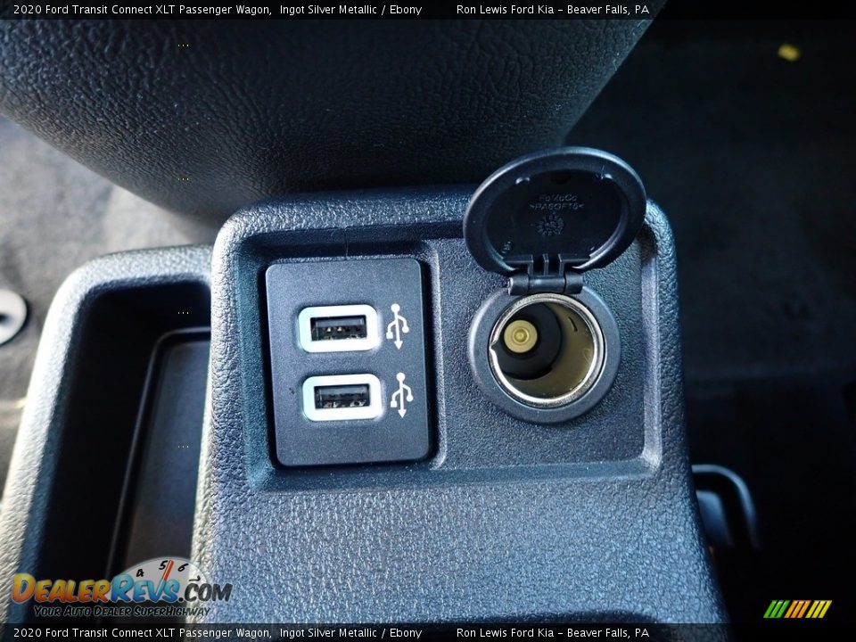 2020 Ford Transit Connect XLT Passenger Wagon Ingot Silver Metallic / Ebony Photo #19