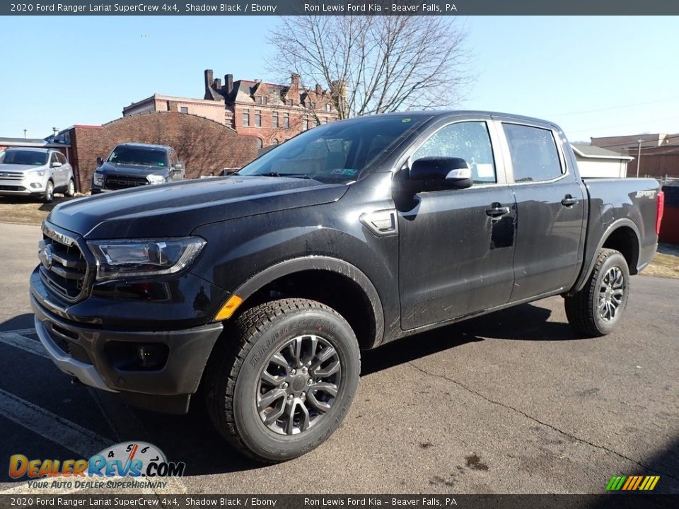 2020 Ford Ranger Lariat SuperCrew 4x4 Shadow Black / Ebony Photo #6