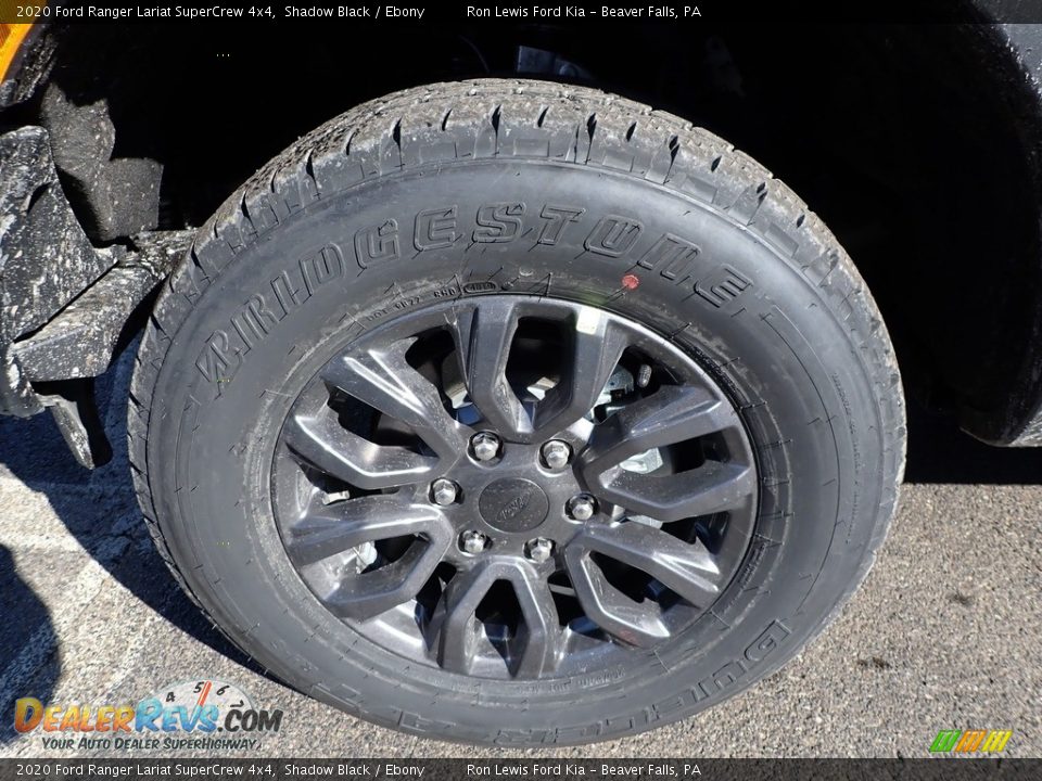 2020 Ford Ranger Lariat SuperCrew 4x4 Shadow Black / Ebony Photo #9