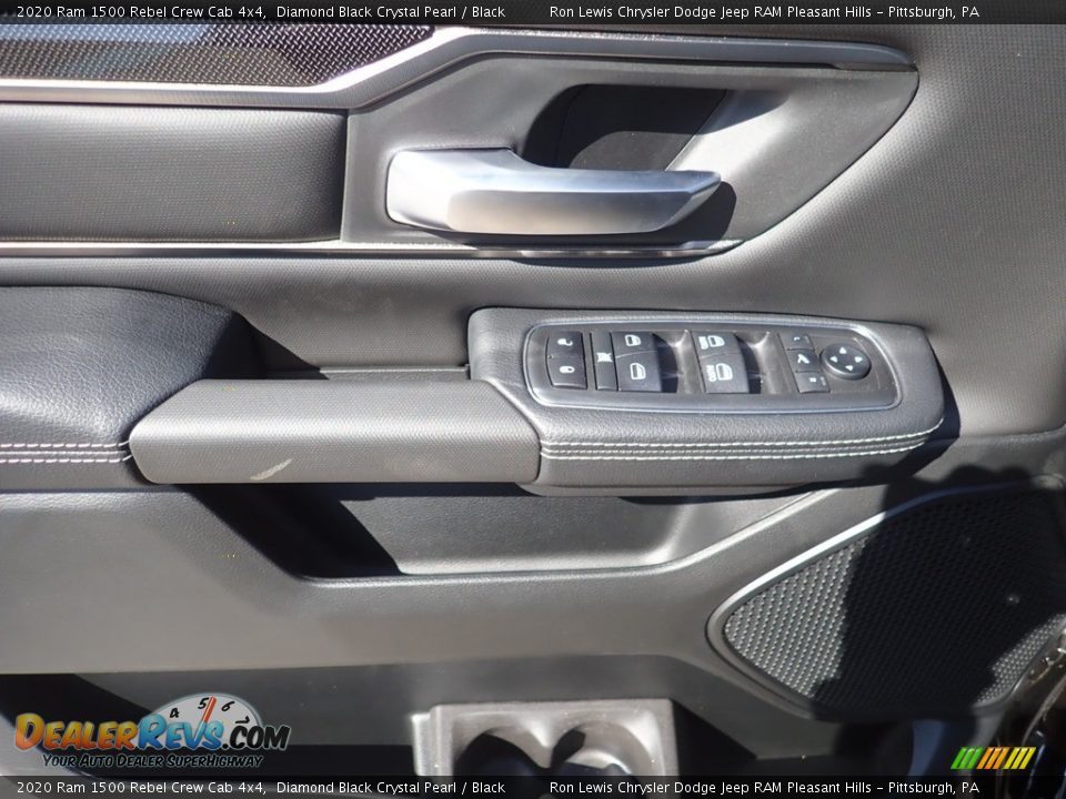 2020 Ram 1500 Rebel Crew Cab 4x4 Diamond Black Crystal Pearl / Black Photo #11