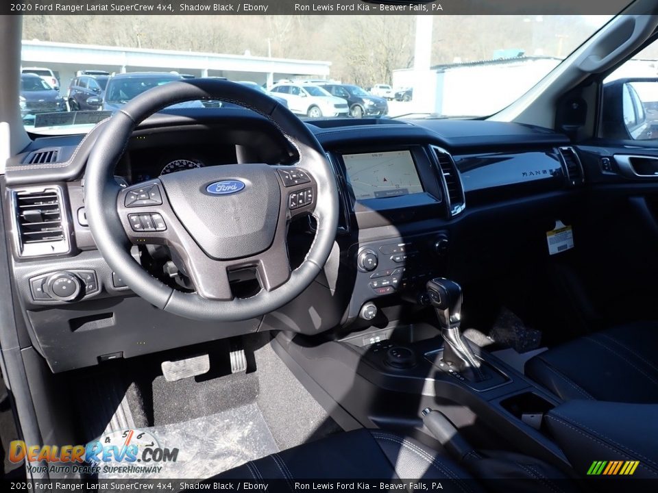2020 Ford Ranger Lariat SuperCrew 4x4 Shadow Black / Ebony Photo #13