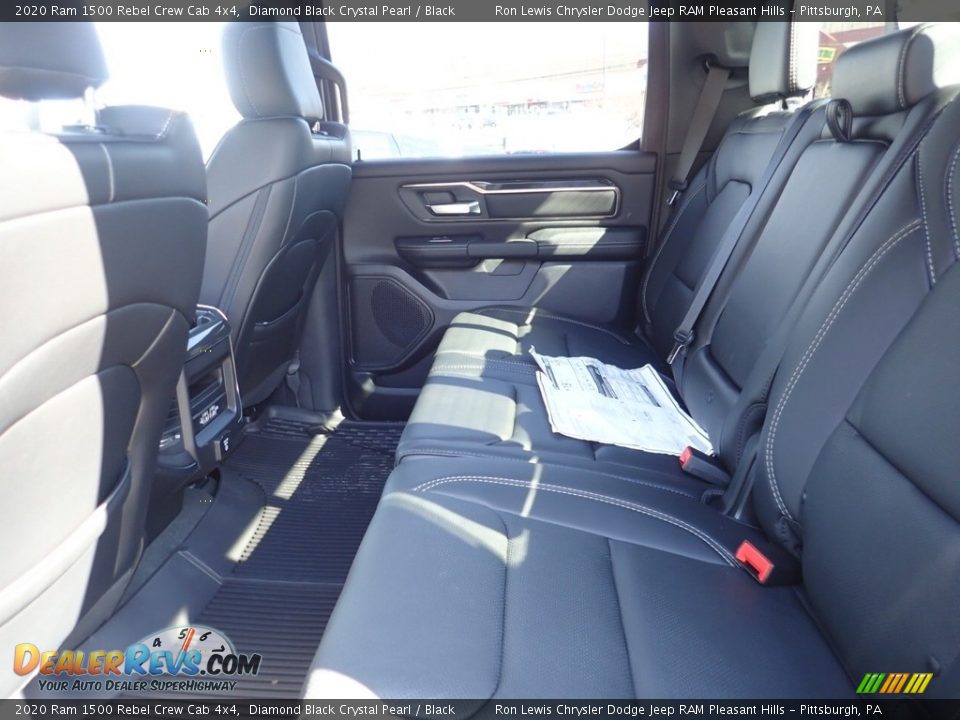 2020 Ram 1500 Rebel Crew Cab 4x4 Diamond Black Crystal Pearl / Black Photo #13