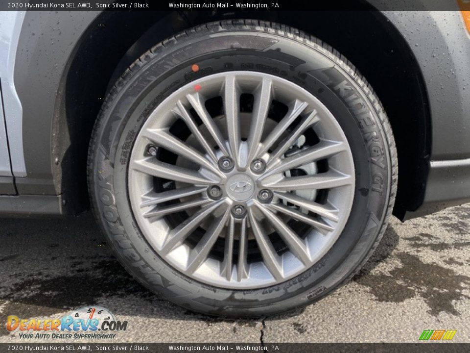 2020 Hyundai Kona SEL AWD Sonic Silver / Black Photo #23