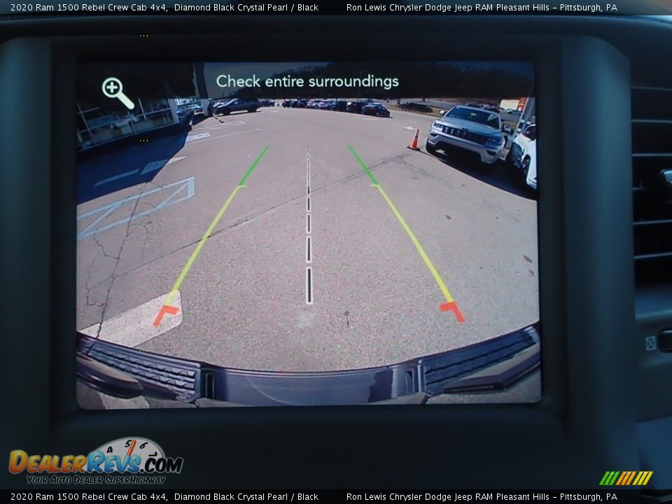 2020 Ram 1500 Rebel Crew Cab 4x4 Diamond Black Crystal Pearl / Black Photo #16