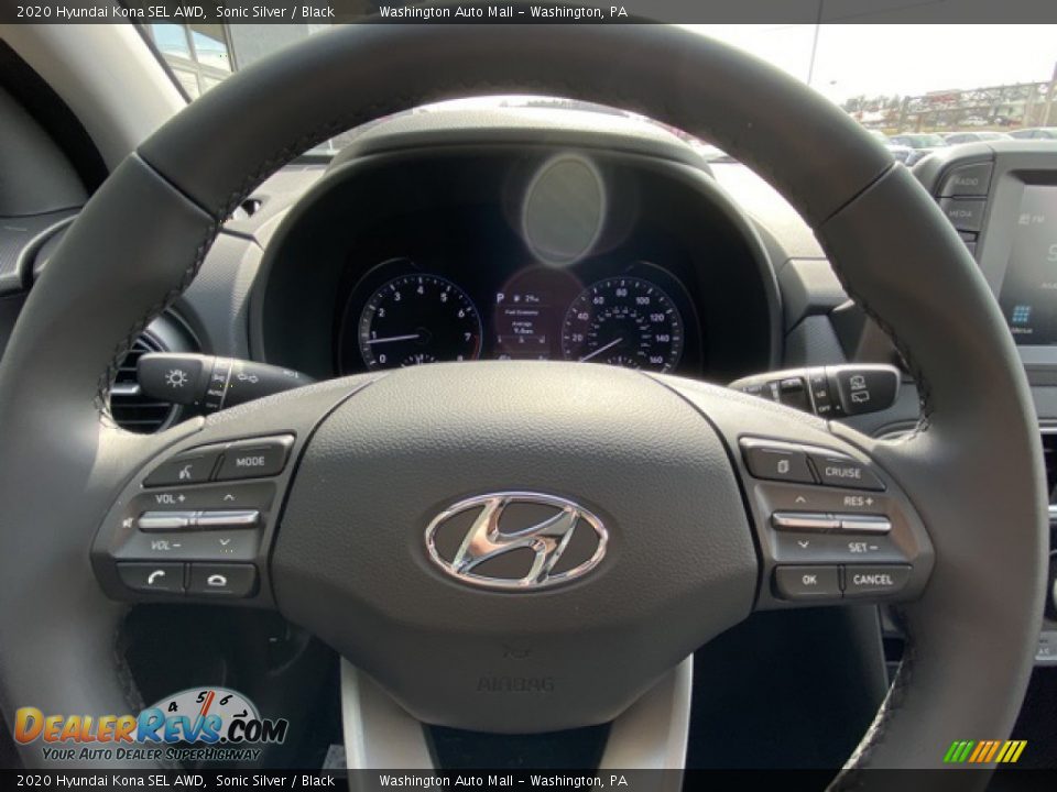 2020 Hyundai Kona SEL AWD Sonic Silver / Black Photo #25