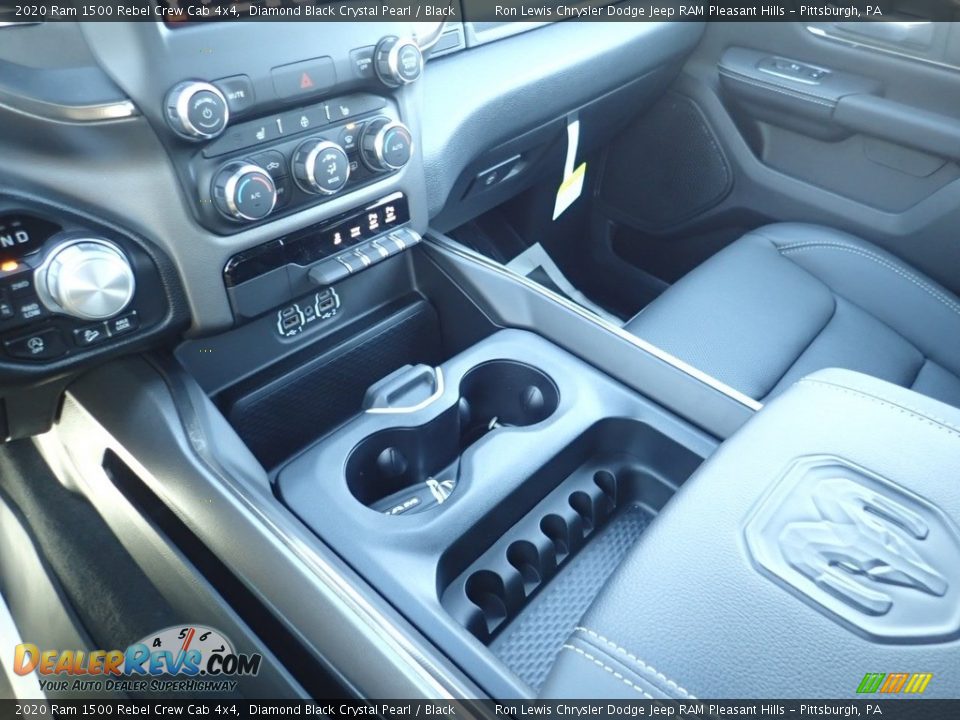 2020 Ram 1500 Rebel Crew Cab 4x4 Diamond Black Crystal Pearl / Black Photo #18