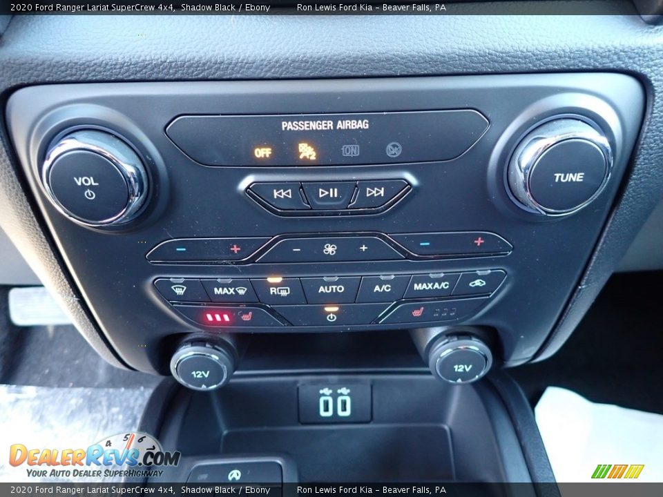 2020 Ford Ranger Lariat SuperCrew 4x4 Shadow Black / Ebony Photo #19