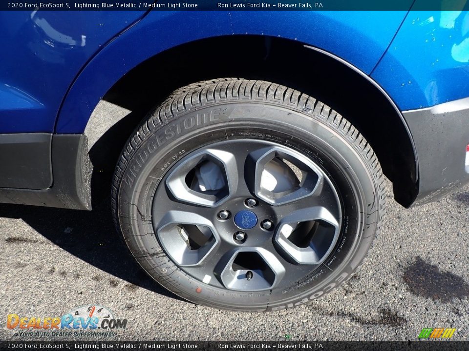 2020 Ford EcoSport S Lightning Blue Metallic / Medium Light Stone Photo #10