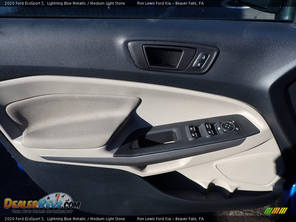 2020 Ford EcoSport S Lightning Blue Metallic / Medium Light Stone Photo #15