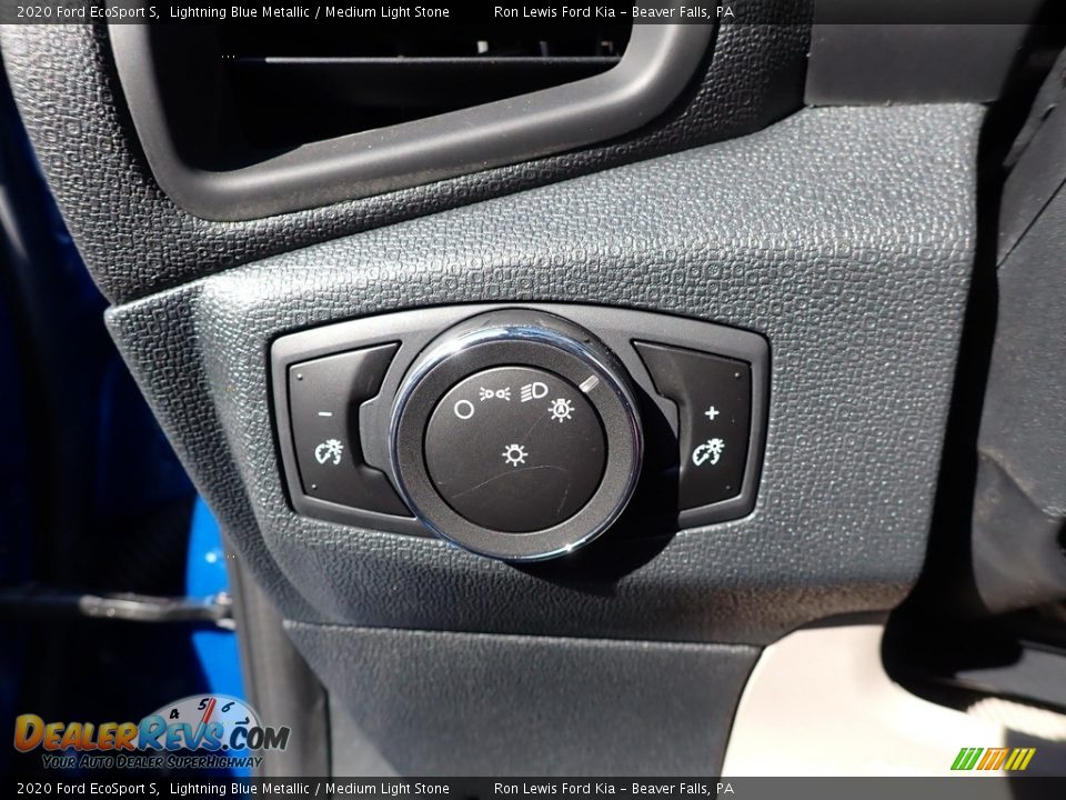 2020 Ford EcoSport S Lightning Blue Metallic / Medium Light Stone Photo #16