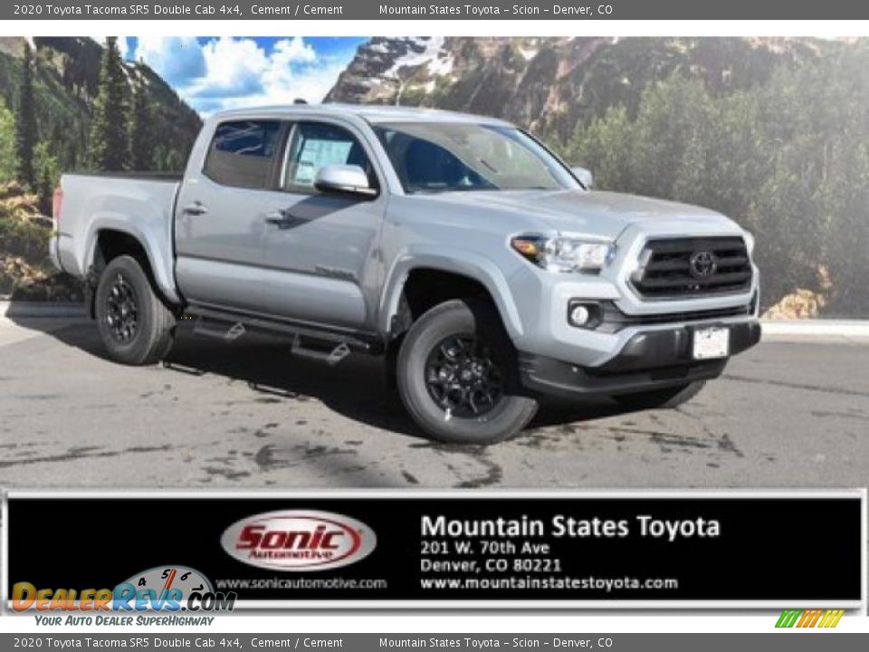 2020 Toyota Tacoma SR5 Double Cab 4x4 Cement / Cement Photo #1