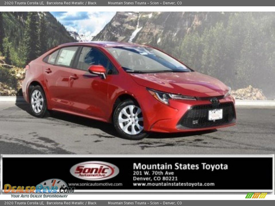 2020 Toyota Corolla LE Barcelona Red Metallic / Black Photo #1