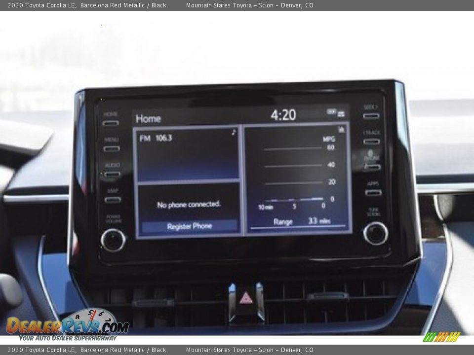 2020 Toyota Corolla LE Barcelona Red Metallic / Black Photo #8