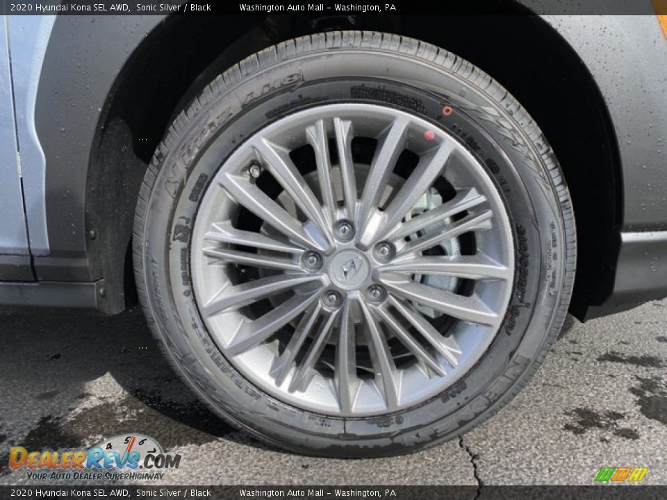 2020 Hyundai Kona SEL AWD Sonic Silver / Black Photo #23