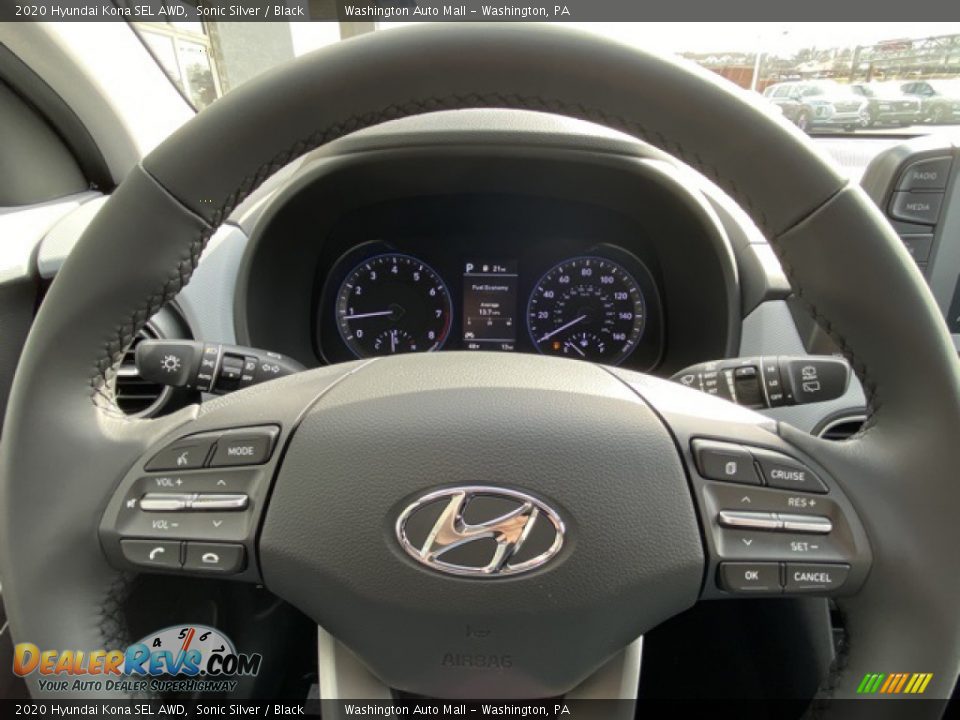 2020 Hyundai Kona SEL AWD Sonic Silver / Black Photo #25