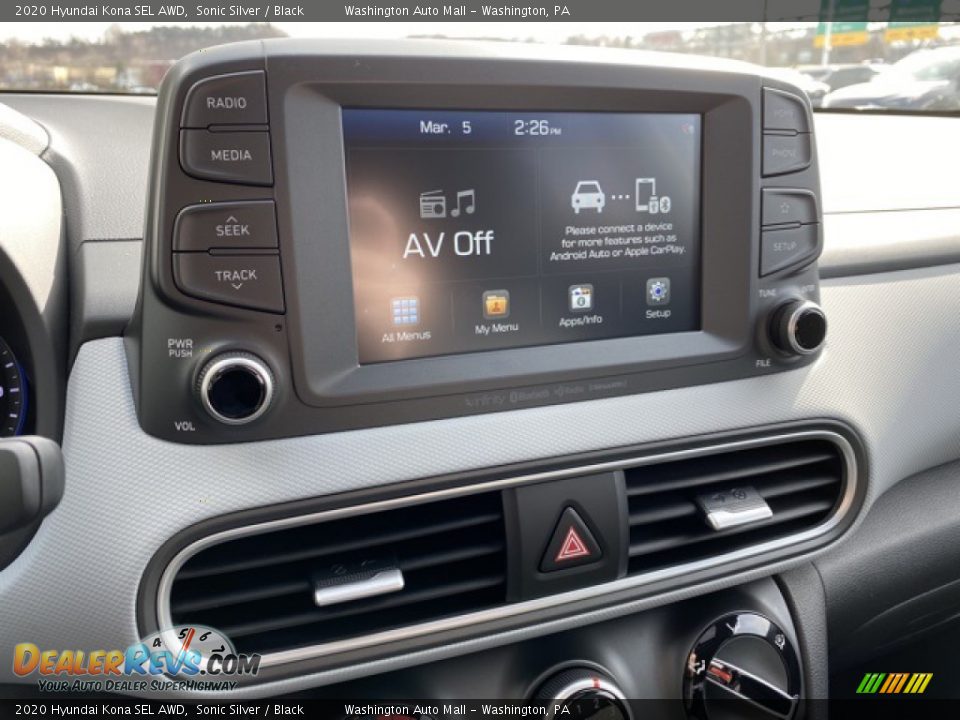 2020 Hyundai Kona SEL AWD Sonic Silver / Black Photo #26