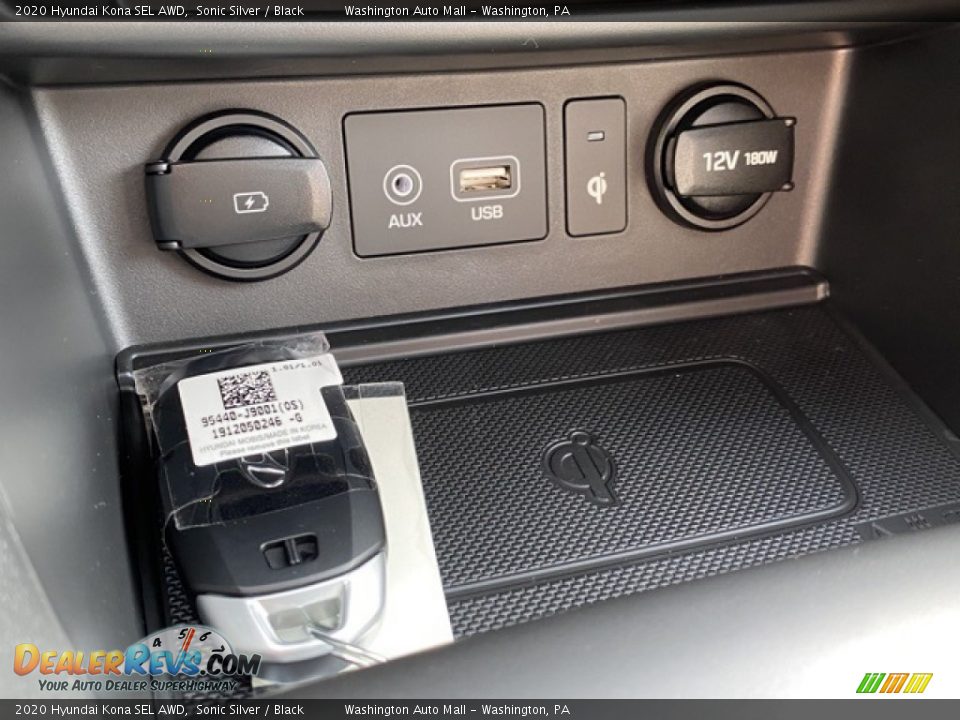2020 Hyundai Kona SEL AWD Sonic Silver / Black Photo #28