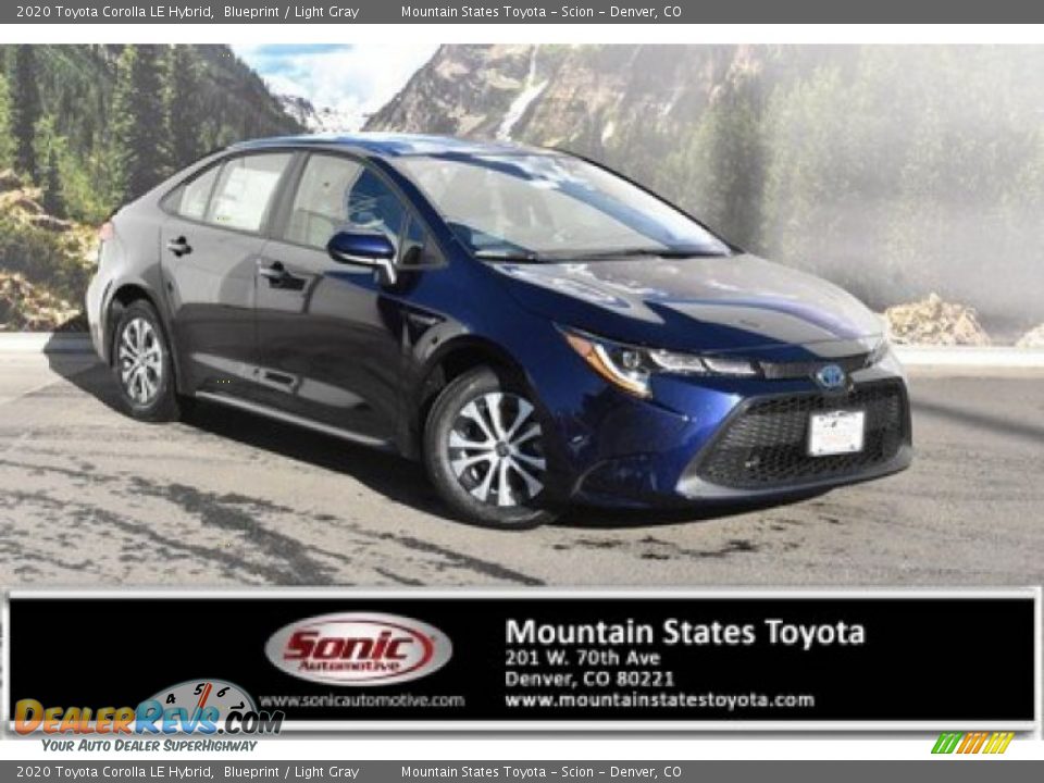 2020 Toyota Corolla LE Hybrid Blueprint / Light Gray Photo #1