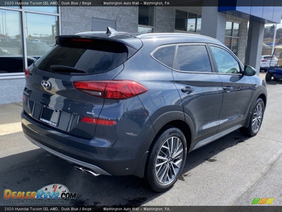 2020 Hyundai Tucson SEL AWD Dusk Blue / Beige Photo #3