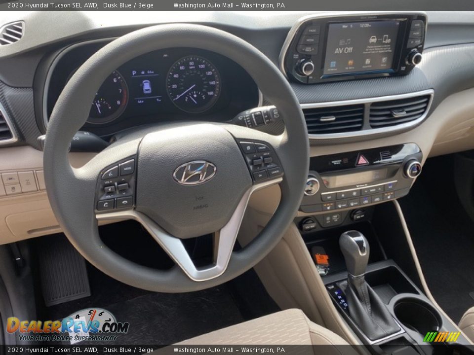 2020 Hyundai Tucson SEL AWD Dusk Blue / Beige Photo #12
