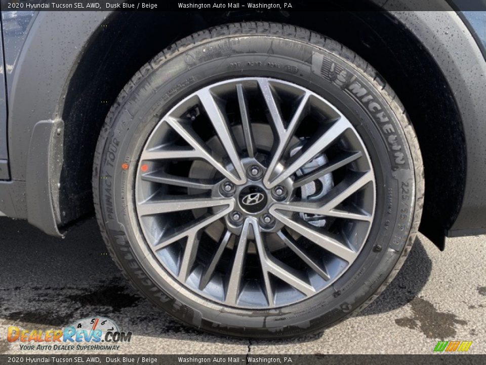 2020 Hyundai Tucson SEL AWD Dusk Blue / Beige Photo #23