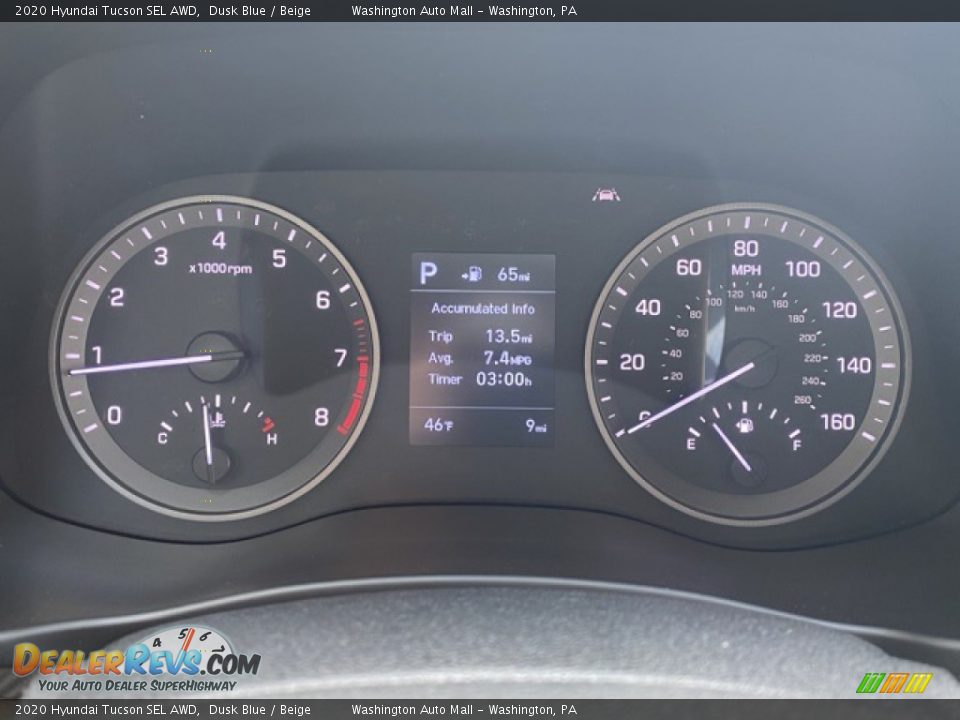 2020 Hyundai Tucson SEL AWD Dusk Blue / Beige Photo #24